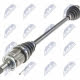 Hnací hřídel, poloos levá zadní JEEP COMPASS / PATRIOT 2.0 / 2.4 4WD 08-