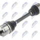 Hnací hřídel, poloos pravá SUZUKI SX4 2WD 1.9DDIS 06-, FIAT SEDICI 1.9D 06-