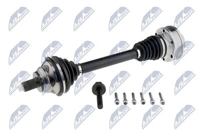 Hnací hřídel, poloos levá VW PASSAT 07-14, GOLF VI 08-, CC 11-16, CADDY 1.2TSI, 1.6 / 1,9TDI 04-, OCTAVIA II 04-, SUPERB II 08-, A3 06-, ALTEA 05- , LEON 05- 1.8TFSI