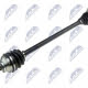 Hnací hřídel, poloos pravá VW POLO 1.4TDI, 1.9TDI 01-09, SKODA 1.4TDI, 1.9TDI FABIA II / II 99-, ROOMSTER 06-, SEAT CORDOBA / IBIZA II 1.4TDI, 1.9TDI 02-09