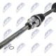 Hnací hřídel, poloos pravá PEUGEOT 308 2.0HDI 07-, 3008 1.6HDI/2.0HDI 09-, 5008 2.0HDI 09-