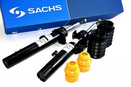 2x tlumiče přední náprava + sada prachovek a dorazů SACHS BMW 3er E90 E91 E92 E93