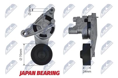 Napínák klínového žebrovaného řemene AUDI A3, SEAT, SKODA, VW