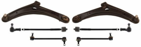 Sada ramen přední 8 dílná HD zesílená Mitsubishi Outlander II, Peugeot 4007, Citroen C-Crosser