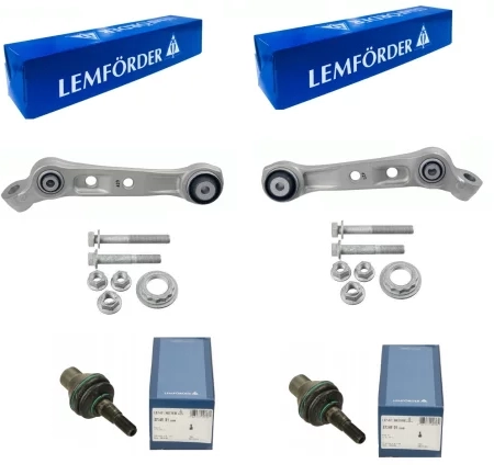 2x rameno + 2x svislý nosný čep přední náprava BMW 5er F10 F11 X-Drive